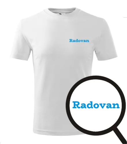 Bílé dětské tričko Radovan