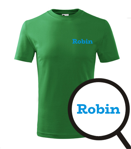 Zelené dětské tričko Robin