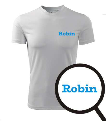 Bílé tričko Robin