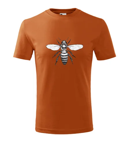 Oranžové dětské tričko se včelou