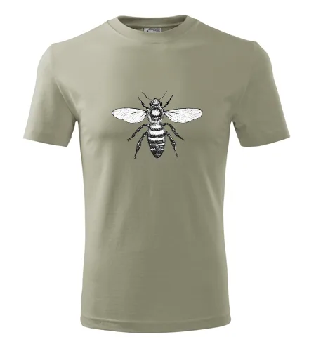 Khaki tričko se včelou