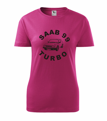 trička s potiskem Dámské tričko Saab 99 Turbo