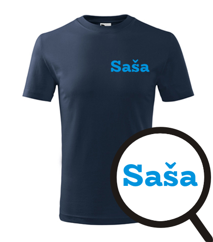 Dětské tričko Saša - Trička se jmény na hrudi dětská - chlapecká - zdrobněliny
