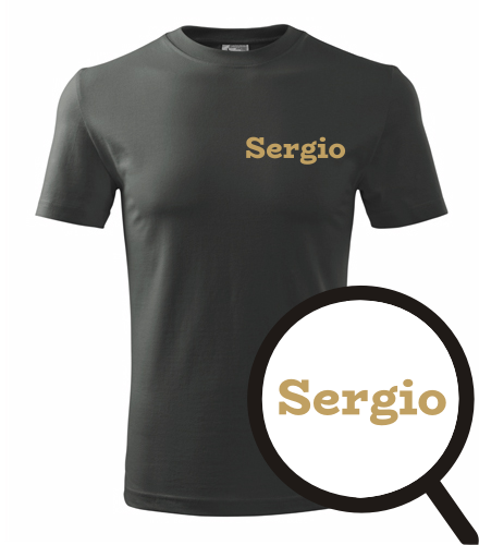 Grafitové tričko Sergio