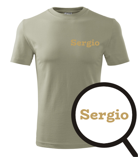Khaki tričko Sergio