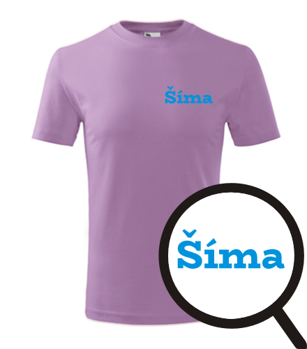 Fialové dětské tričko Šíma