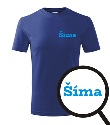 Modré dětské tričko Šíma