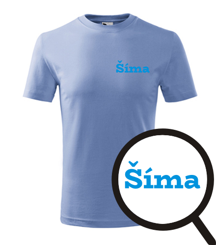 Světle modré dětské tričko Šíma