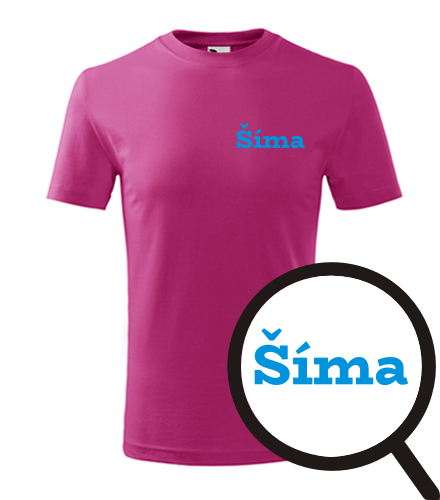 Purpurové dětské tričko Šíma