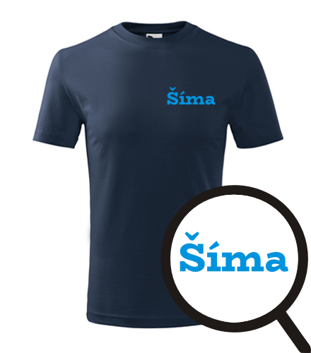 Tmavě modré dětské tričko Šíma