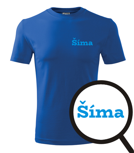 Modré tričko Šíma