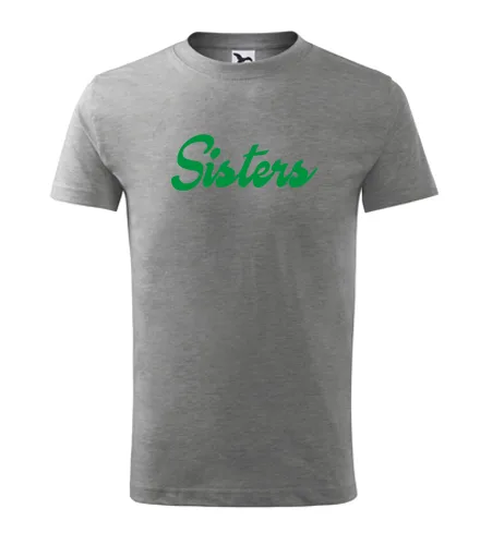 Šedé dětské tričko Sisters