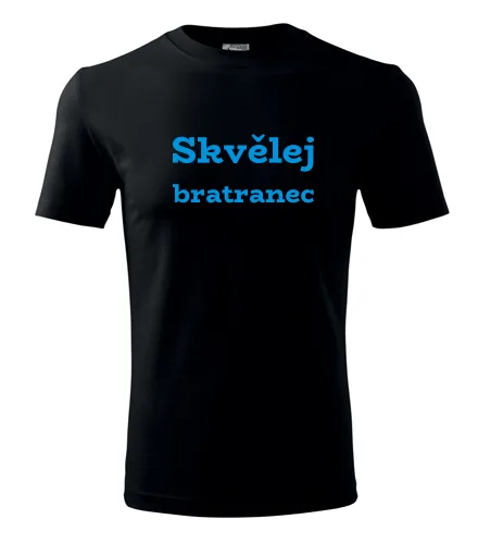 Černé tričko Skvělej bratranec
