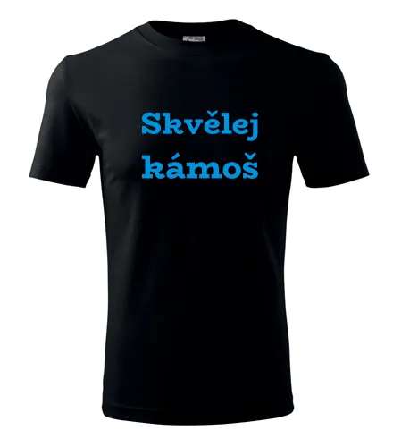 Černé tričko Skvělej kámoš