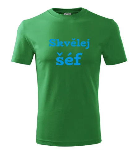 Zelené tričko Skvělej šéf