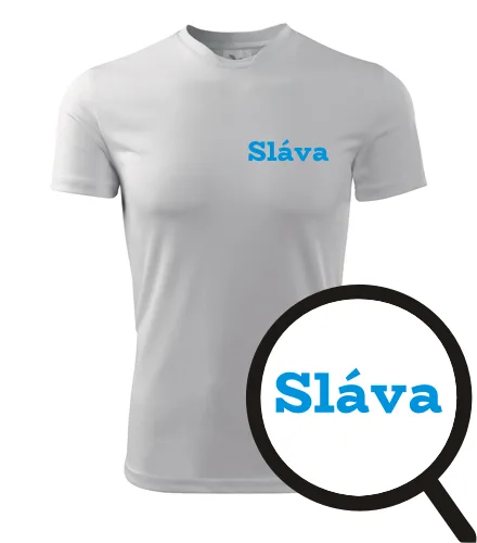 Bílé tričko Sláva