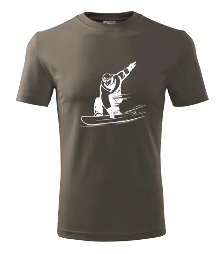 Army tričko snowboardista
