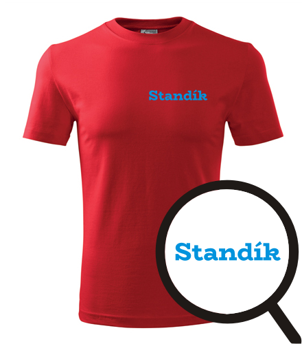 Červené tričko Standík