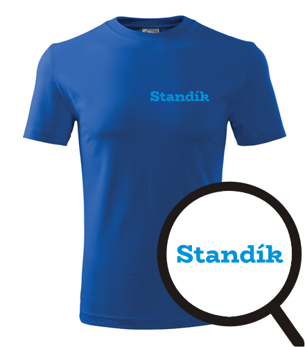 Modré tričko Standík