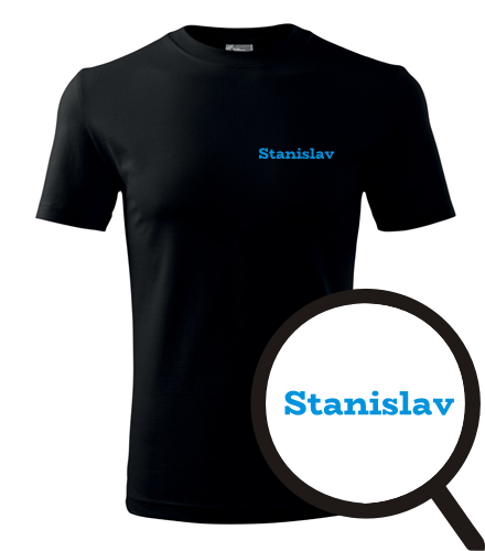 Černé tričko Stanislav