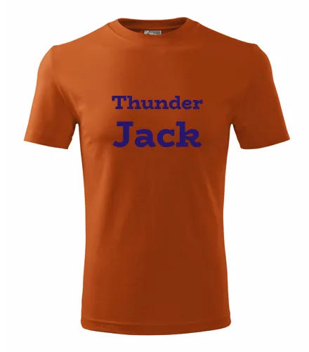 Oranžové tričko Thunder Jack