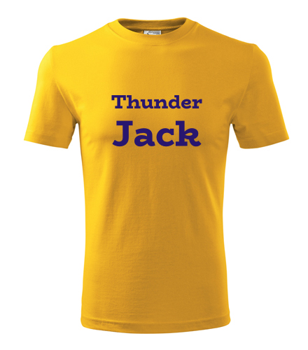 Tričko Thunder Jack žlutá