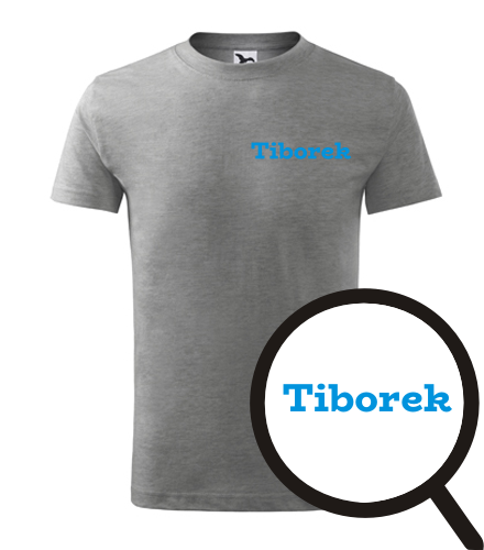 Šedé dětské tričko Tiborek