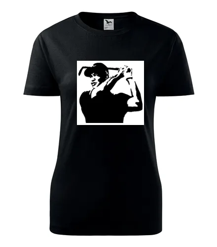 Černé dámské tričko Tiger Woods 2