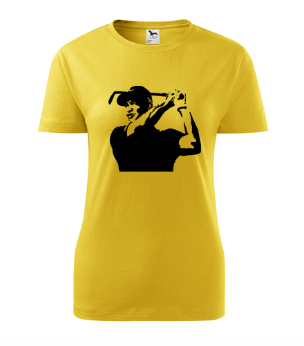 Žluté dámské tričko Tiger Woods 2