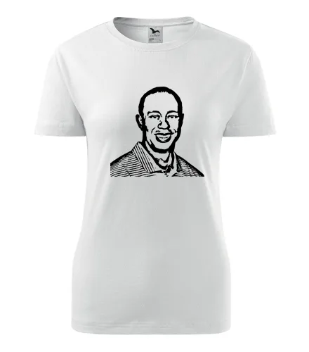 Bílé dámské tričko Tiger Woods