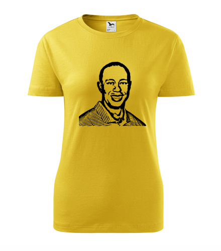 Žluté dámské tričko Tiger Woods