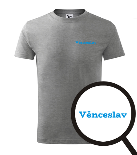 Šedé dětské tričko Věnceslav