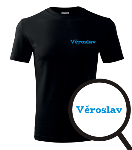 Černé tričko Věroslav