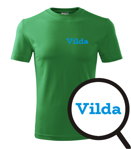 Zelené tričko Vilda