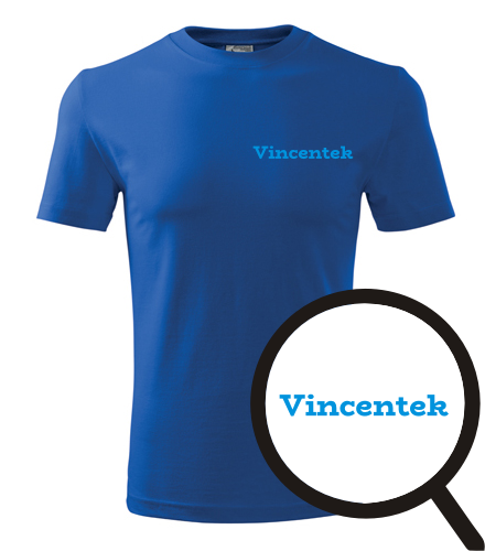 Modré tričko Vincentek
