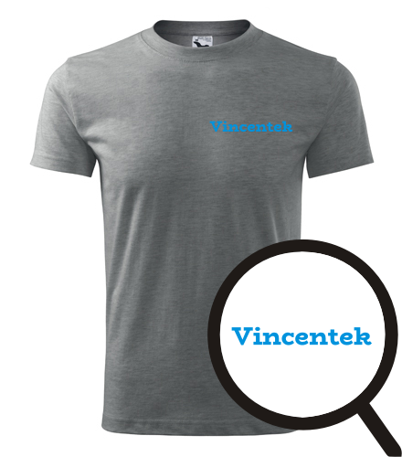 Šedé tričko Vincentek