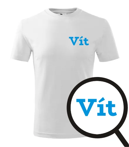 Bílé dětské tričko Vít