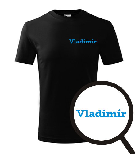 Černé dětské tričko Vladimír