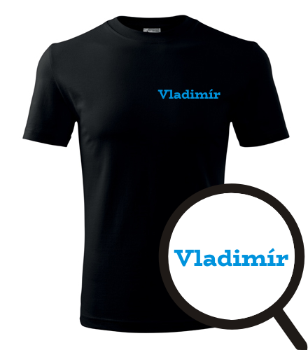 Černé tričko Vladimír