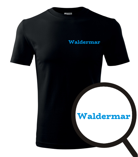 Černé tričko Waldemar