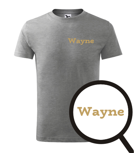 Šedé dětské tričko Wayne