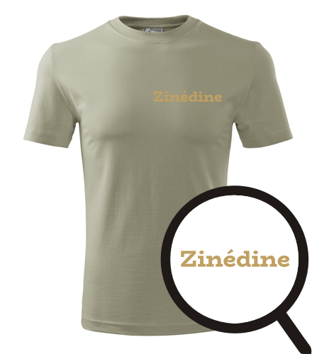 Khaki tričko Zinédine