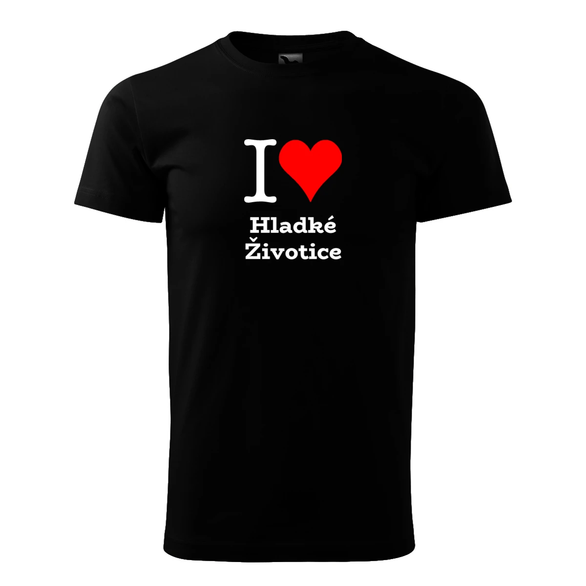 Černé tričko I love Hladké Životice