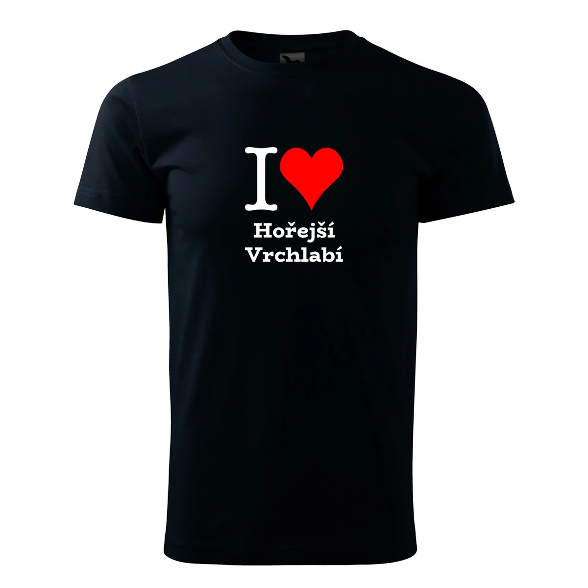 Tmavě modré dětské tričko I love Hořejší Vrchlabí