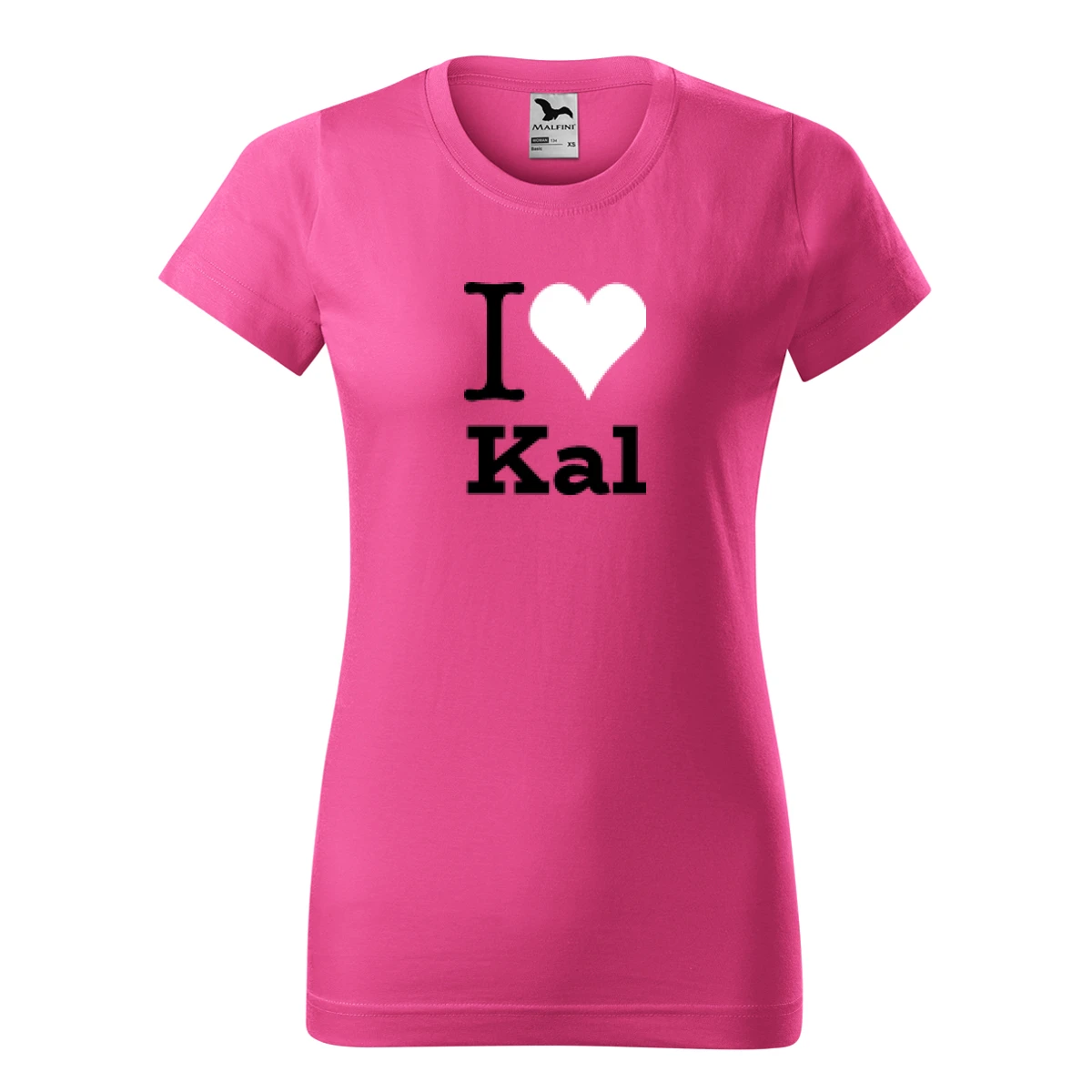 Purpurové dámské tričko I love Kal