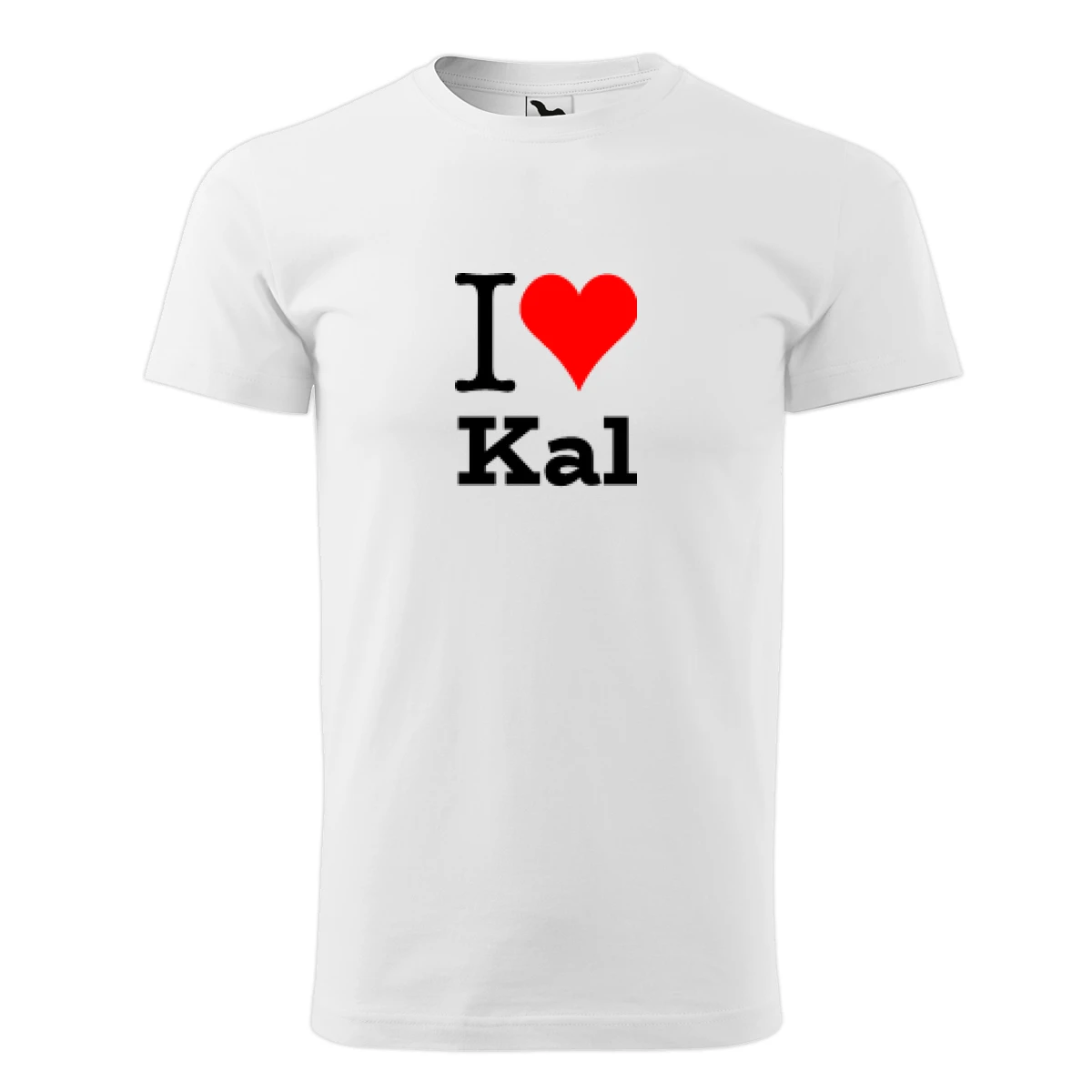 Bílé dětské tričko I love Kal