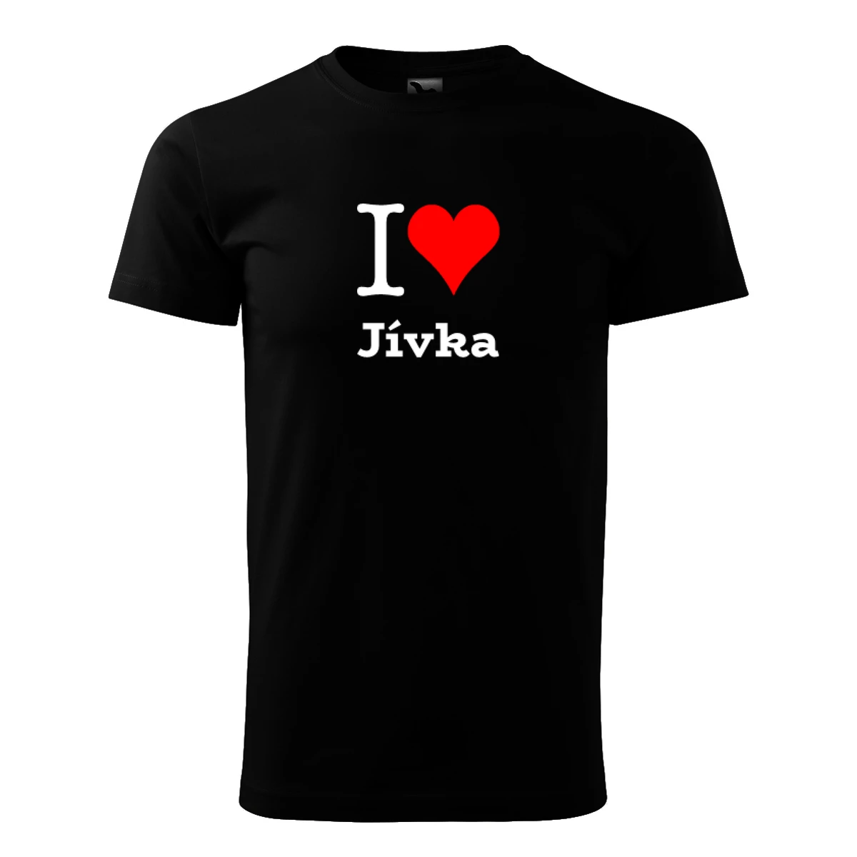 Černé tričko I love Jívka