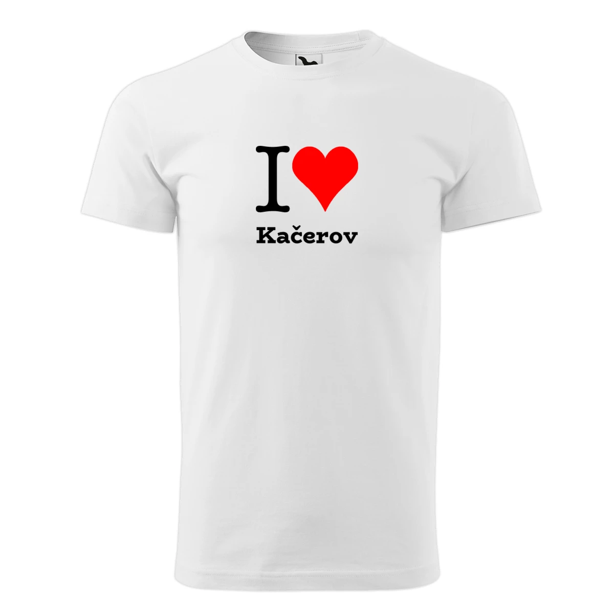 Bílé tričko I love Kačerov
