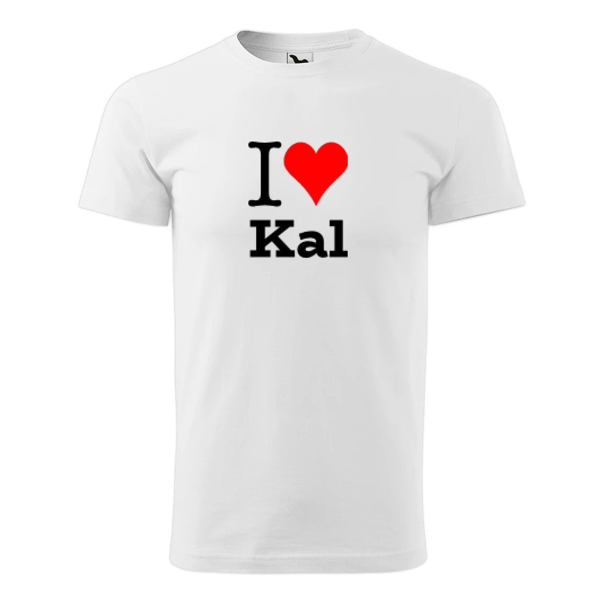Bílé tričko I love Kal