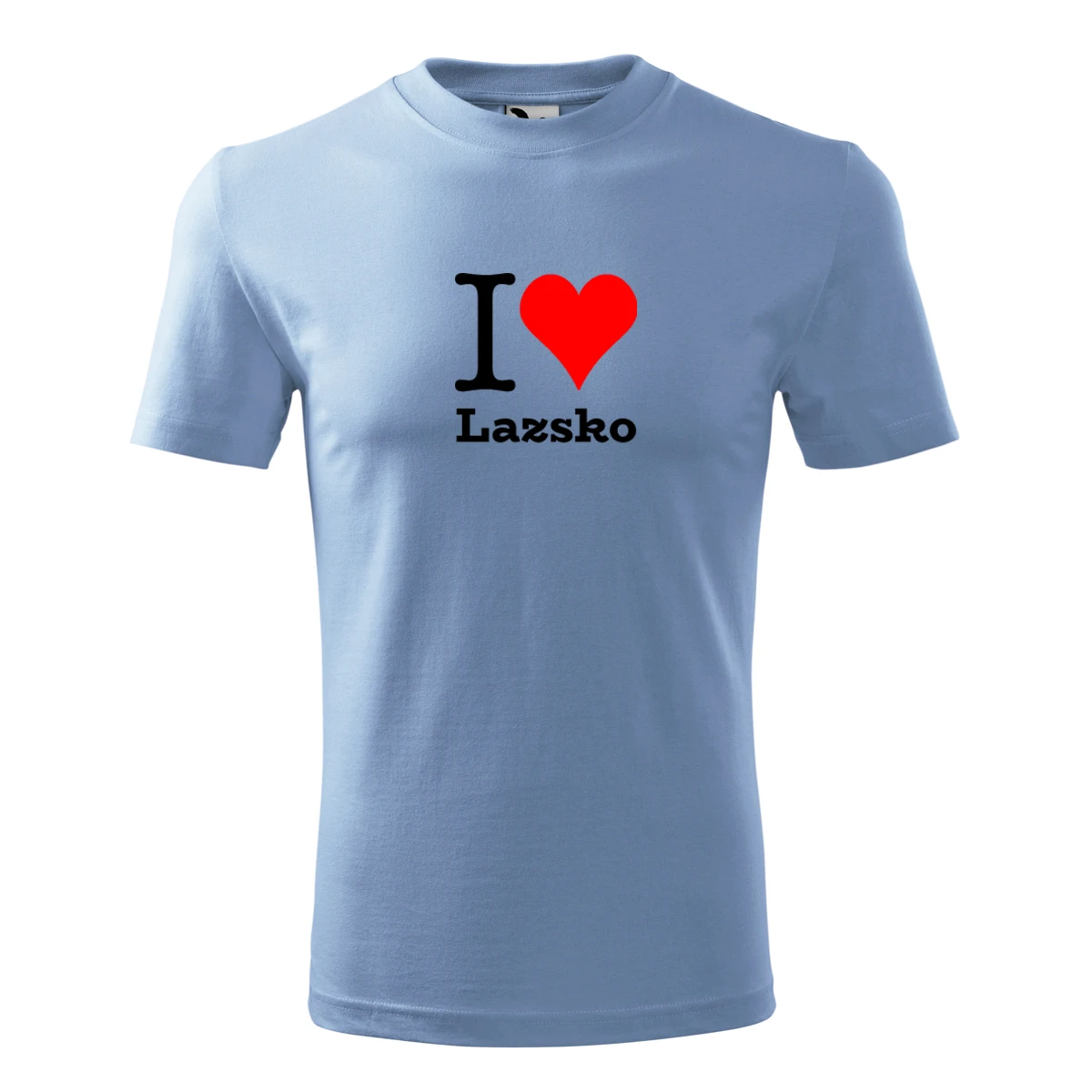 Světle modré dětské tričko I love Lazsko